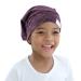 Kids Silky Lined Satin Sleep Cap - Adjustable Elastic Band for Natural Curly Hair - Rose Violet - Buy Online on GoSupps.com
