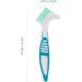 Healifty 4 Pcs Hard Denture Brush - Double Sided Toothbrush for Fake Teeth - Multi-Layered Bristles - Green - Buy Online on GoSupps.com