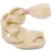 Braiding Hair Extensions Jumbo Braid Hair 24 Inch 1pc High Temperature Synthetic Fiber Hair Extension Bleach Blonde for Women - Buy Online on GoSupps.com