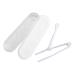 Tainrunse contact lens container for tweezers clip cosmetics accessories plastic white unit size white unit size