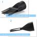 2 Pcs Hair Dryer Diffuser Comb Attachment Nozzles - Black - Buy Online on GoSupps.com