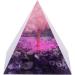 Moonstone Crystal Orgone Pyramid - Purple Chakra Healing Tower - Buy Online on GoSupps.com