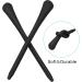 Patikil Soft Silicone Glasses Endpieces - 5 Pairs Replacement Ear Socks for Thin Round Metal Frames - Black - Buy Online on GoSupps.com