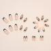 Medium Length Coffin Nude Butterfly Glitter Press on Nails - 24Pcs/Set - Buy Online on GoSupps.com