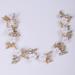 Chargances Bridal White Flower Hair Vine Wedding Leaf Crystal Headband Dainty Pearl Statement Handmade Hair Accessories for Women and Girls Brides (Gold) - Buy Online on GoSupps.com