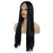 Buy Ladies Long Black Wig - Straight & Curly Brazilian Party Hair for 50s-80s Styles - International Shipping Available - Buy Online on GoSupps.com