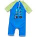 BONVERANO Baby Boy UV Protection Swimsuit with Zip Diving Goggles - 24 Months - Buy Online on GoSupps.com