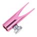 Ipetboom Eyebrow Sharpening Tool Sharpener for Eyeliner Pencil Eyeliner Pencil Sharpener Crayon Color Pencils Eyeliner Sharpener for Pencil Student Make up Aluminum Alloy Pink 4.5x2cm