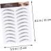 Beavorty 3 Sheets Waterproof Eyebrow Stickers Make up Kit False Eyebrows Sticker Eyebrow Stencils 4d Hair - Buy Online on GoSupps.com