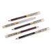 TOVINANNA 2Pcs Double Head Eyebrow Pencil with Brush Waterproof Professional for Precise Fills Brows (Light Coffee)