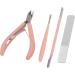 Manicure Tool Set Stainless Nail Clippers Safe for Travel (Pink) - Buy Online on GoSupps.com