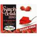 Simply Delish Sugar-Free Jelly Dessert - Vegan Gluten and Fat-Free Strawberry Flavour - Pack of 24 Keto Friendly Sweets