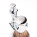 Benjamin Barber Classic 3-Fold Razor Brush Set - Premium Men's Shaving Set in Chrome | Durable Stainless Steel Safety Blade & Brush - Buy Online on GoSupps.com