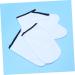 FOMIYES Lot 2 Paires Moufles Et Couvre-pieds En Paraffine Coton ponge Blanc Bord Noir Bain Spa Isolants Th rapeutiques Mains Et Pieds - Buy Online on GoSupps.com