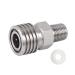 HMKUGO Male Thread to 8MM Female Quick-Disconnect Connector Adapter, Stainless Steel, PCP Paintball Charging Fittings with Sealing O-Ring