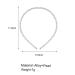 4 Pack White Pearl Fashion Headbands for Women - Bridal & Party Hair Accessories - Buy Online on GoSupps.com