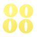 Shot Hurt Reducer Shot Assist Pads Ease Discomfort Portable Lightweight 4pcs for Kids for Hospital for Immunization (Yellow)