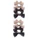 4 Pairs bow hairpin girls hair bows hair bows for girls bows for baby girls toddler bows hair bows for women girls bows for hair Bowknot bow clips bow tie woman fabric headgear
