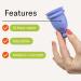 Bfree Menstrual Cup | Reusable Eco-Friendly Period Cup | Leak-Free Feminine Hygiene for Teens & Women | Periwinkle Color - Buy Online on GoSupps.com
