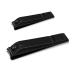 Nail Clippers Set Ultra Sharp Fingernail Clipper and Toenail Clipper with Curved Blade Edge by JAZZZNAP Black 2 Count Black