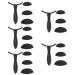 Healeved 5 Sets Eye Shadow Stamp Practical Eyeshadow Stamp Make up Accessories Makeup Tool Black