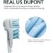 Sensitive Replacement Toothbrush Heads for Oral-B Cross Action Power - Compatible with 3733 4732, Rotating Powerhead and Crisscross Bristles (White) - Buy Online on GoSupps.com