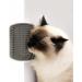 Cat Self Groomer Wall Corner Massage Comb for Long & Short Fur Cats - Grey - Buy Online on GoSupps.com