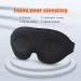 Buy 3D Contoured Sleep Mask | Soft Memory Cotton Eye Mask for Travel | Comfortable Blindfold for Men & Women - Buy Online on GoSupps.com