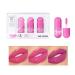 SWETIYOU Lip Stain Tint  3 Colors Capsule Pills Lip Stain Long Lasting Waterproof tintas de labios Lip Stain Set Moisturizing Matte Lip Gloss Set for Women Makeup (Color : Set B)