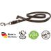 Copcopet Premium Cowhide Dog Leash - 15m x 8mm Black Soft Drag Line with Chroma Carabiner Braided Leather Dog Accessories Made in Germany - Buy Online on GoSupps.com
