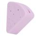 Triangular Powder Storage Box Puff Holder Easy to Clean Convenient Double-sided Air Vent Smooth-closing Silicone Portable for Home Travel (Light Purple)