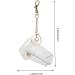 GALPADA 3 Pcs Transparent Lipstick Case | Fashion Leather Keyring & Key Chain | Elegant Lipstick Cover | Creative Keychain for Makeup Lovers - Buy Internationally - Buy Online on GoSupps.com