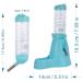 MOACC 125ML Hamster Water Bottle with Stand - Automatic Feeder & Dispenser | No Drip Plastic Hanging Holder for Small Animals - Blue - Buy Online on GoSupps.com
