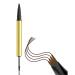 Crayon Sourcils 4 Pointes Avec Bobine Maquillage Imperm able Et Anti-taches Pour Combler Les Lacunes Sans Couture Et Texture Semblable Celle Des Cheveux Stylo De Des Sourcils Dark brown