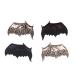 Shop Vintage Halloween Accessories for Women - Bat Wings & Hair Clips (Set of 4) - Buy Online on GoSupps.com