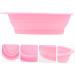 Angoily Cleaning Pad Brush Folding Tool Silicone Scrubbers Silicone Makeup Applicator Makeup Washer Pad Beauty Tool Cleaner Cosmetic Washers Pink Make up Makeup Stick Silica Gel - Buy Online on GoSupps.com