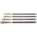 KINGART Original Gold Specialty 9247 Series Crescent Filbert Blender Artist Brush Set of 4 - Acrylic Handle, Taklon & White Bristle Blend - Buy Online on GoSupps.com