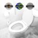 Disposable Premium Elastic Band Toilet Seat Cover Portable Waterproof Universal Fit Toilet Mat Independent Packing for Travel Public Toilets and House Guests Use (10 Packs) - Buy Online on GoSupps.com