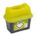 Lyall Willis Sharps Bin 2L Grey - Yellow Lid (1) - Buy Online on GoSupps.com