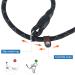 Reflective 1.5M Figure 8 Dog Lead Choker Leash for Large Medium Dogs - Black - Buy Online on GoSupps.com