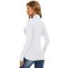 Women's Long Sleeve Mock Turtleneck Top - Casual Slim Fit Underlayer Shirt (White, Medium) - Buy Online on GoSupps.com