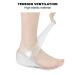 Washable Reusable U-Shaped Heel Pads for Height Increase - Gel Heel Inserts with Cover - Buy Online on GoSupps.com