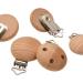 10PCS Wood Pacifier Clips Round Teething Toy Making Attachment - 35MM Style 2 - Buy Online on GoSupps.com