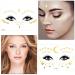 20 Sheets Face Metallic Temporary Tattoo Stickers - Gold Transfer Freckle Stickers for Women, Girls, Halloween Makeup, Dancer Costume Parties - Buy Online on GoSupps.com
