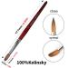 USIDAER Acrylic Nail Brush - 100% Pure Kolinsky Sable Hair, Red Wood Hand - Size 10 - Professional Gel Brush for Acrylic Application - Buy Online on GoSupps.com