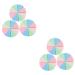 FOMIYES 6 Sets Triangular Sponge Puff Makeup Blending Sponge Powder Sponge Wedge Makeup Sponge Shape Makeup Sponge Makeup Triangle Puff Body Powder Puff Hairpin Emulsion Sector Girl