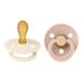 BIBS COLOUR SIMMENTRICAL SCHNELLER 2 SPACK BPA-Free Dummy-Schnuller symmetrical nipple.Natural rubber / latex made in Denmark.6-18 months (2 Pack) Ivory / Blush 6-18 months (2-pack) Ivory / Blush