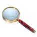 3X Glass Handheld Retro Magnifier for Seniors Low Vision Books Pages Magazines Newspapers Maps Made in China