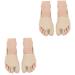 Ipetboom 2 Pairs Ease Foot Pain Socks Cushion Mallet Straightener Bunion Straightener Bunion Spacer Gloves Bunion Pads Brace Bunion Sock Protector Eversion Gasket