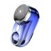 Head Shavers for Bald Men Mini Shave Portable Electric Shaver for Men Wet Dry One-Button Mini Travel Razor Electric Rechargeable (Color : Gradient Blue)